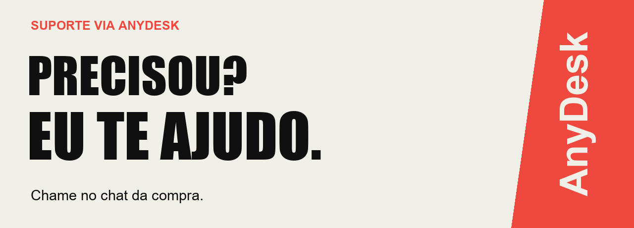 Suporte via AnyDesk para ajudar na instalação e configuração. Chame no chat da compra.